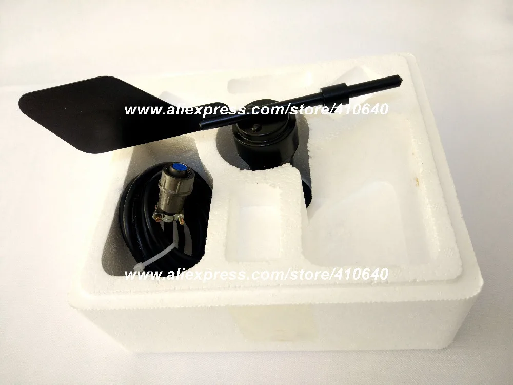 Sensor de dirección del viento de aleación de aluminio, tipo voltaje de 0 a 10V, fuente de alimentación del Sensor de dirección del viento, enchufe de aire de conexión DC12 a 24V