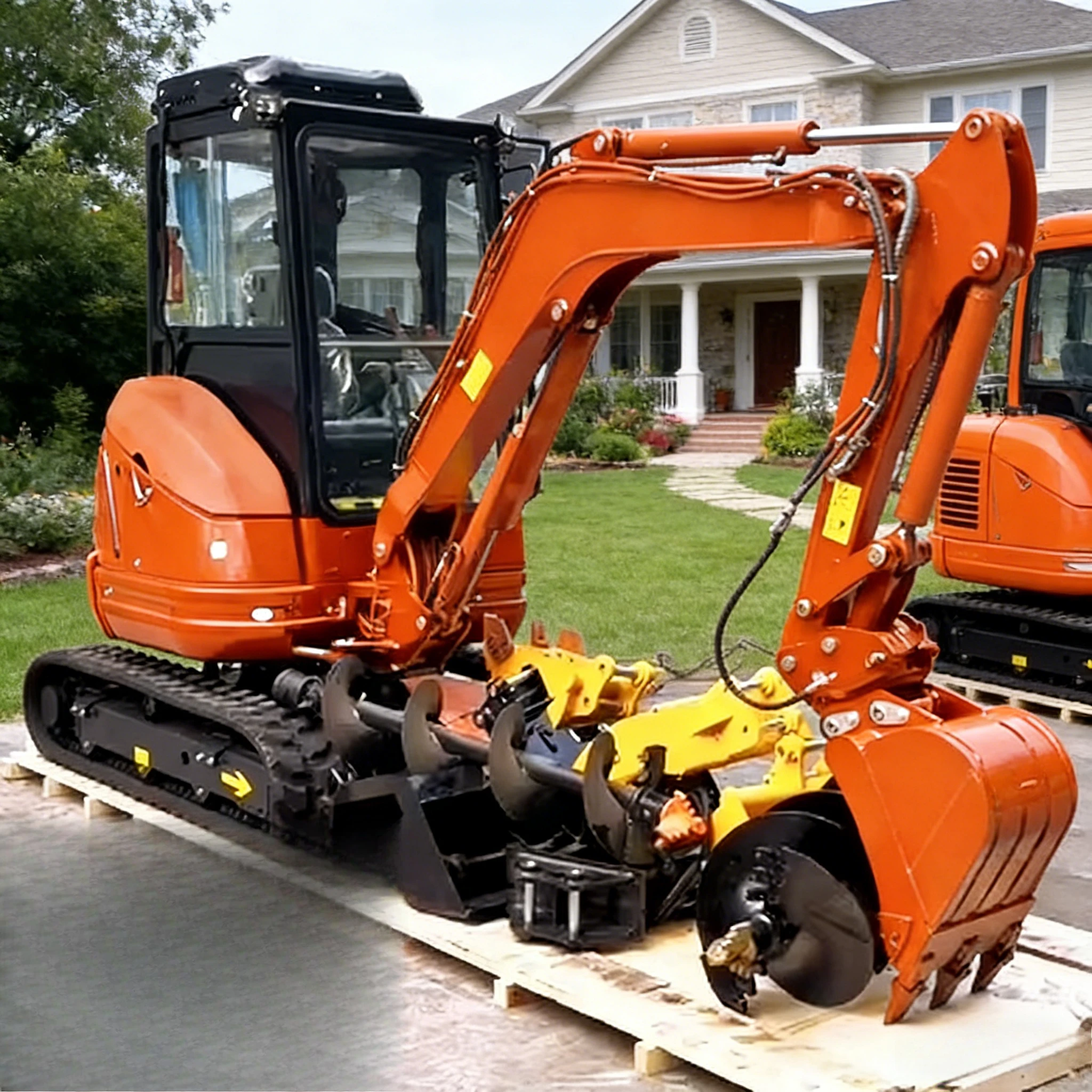 EPA/CE 3.5 Ton Mini Excavator Mini Hydraulic Digger 1 Ton 2 Ton Machine for Sale Bucket Excavator New Mini Excavator Low Price