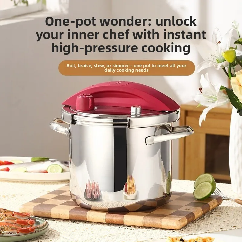 Linglong Pot Stainless Steel Pressure Cooker 304 Stainless Steel Multifunctional Pressure Cooker Electromagnetic Universal