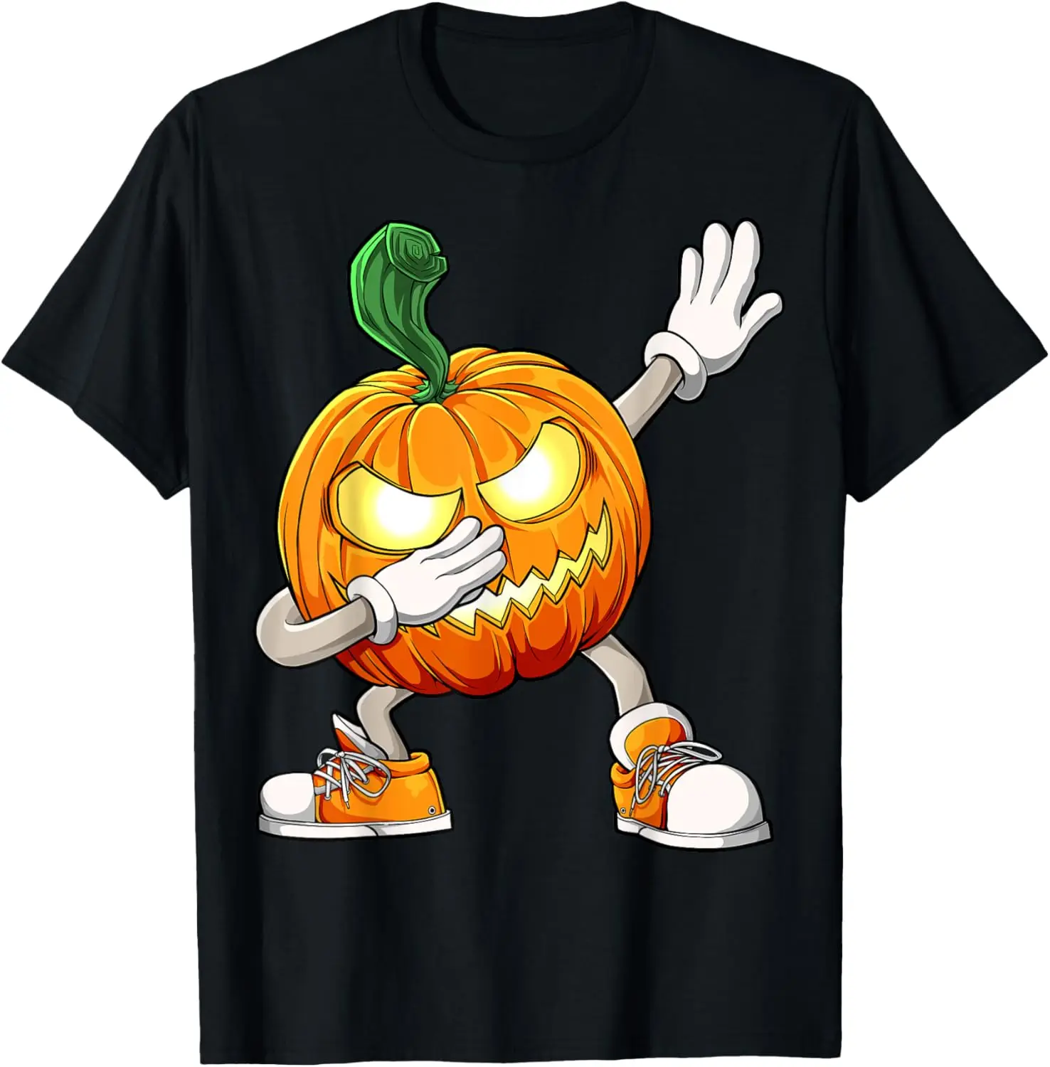 Halloween Boys Dabbing Scary Pumpkin Jack O Lantern Dab T-Shirt