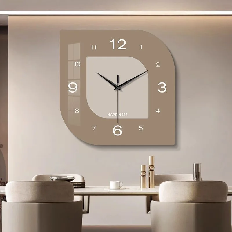 

Restaurant Clock Wall Clock Living Room 2025 New Simple Solid Color Wall Watch Creative Home Clock Wall Hanging 25x25CM