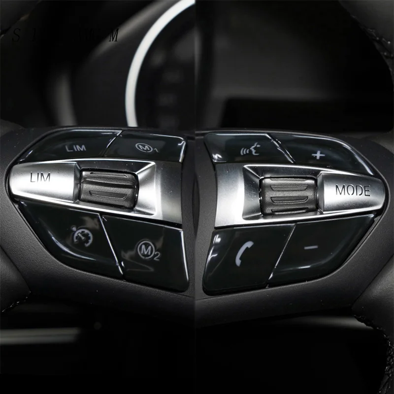 

For BMW M1 M2 1 2 Series coupe F48 F52 F22 F23 Car Steering Wheel Button Switch decoration Cover Sticker For M sport Accessories