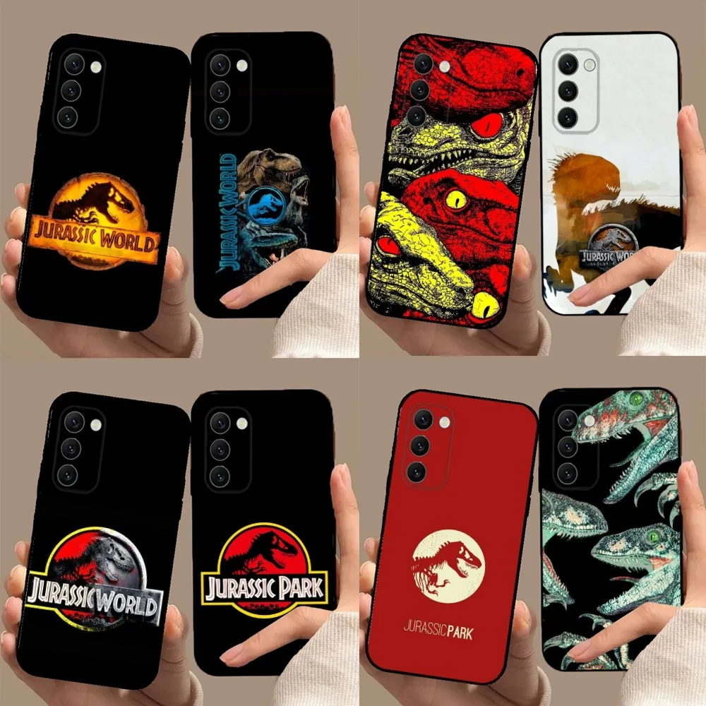 J-Jurassic Park Dinosaur World Phone Case for Samsung Galaxy A13,A21s,A22,A31,A32,A52,A53,A71,A80,A91, Soft Black Cover