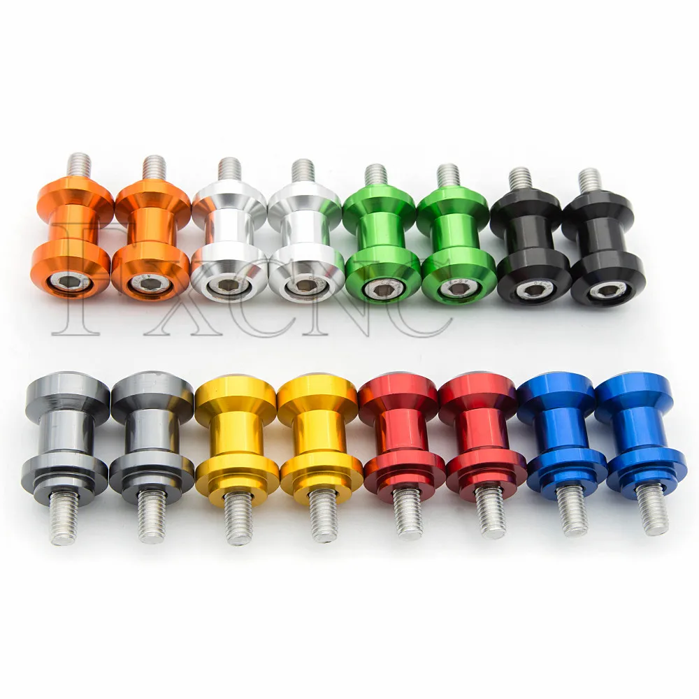 6mm Slider Stand Screws For Aprilia RS 250 2000-2004 Motorcycle Accessories CNC M6 Swingarm Spools