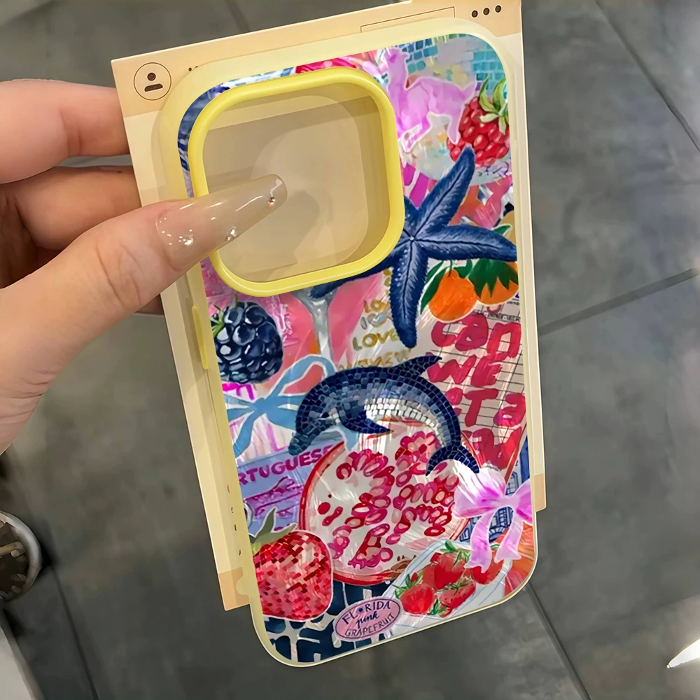 Für Xiaomi Redmi Note 10 14 13 12 Pro Plus 5G 11 Hüllen Retro Collage Dolphin INS Hülle für Redmi 12 13C 14C Stoßfeste Fallschutzhülle – Detail 8