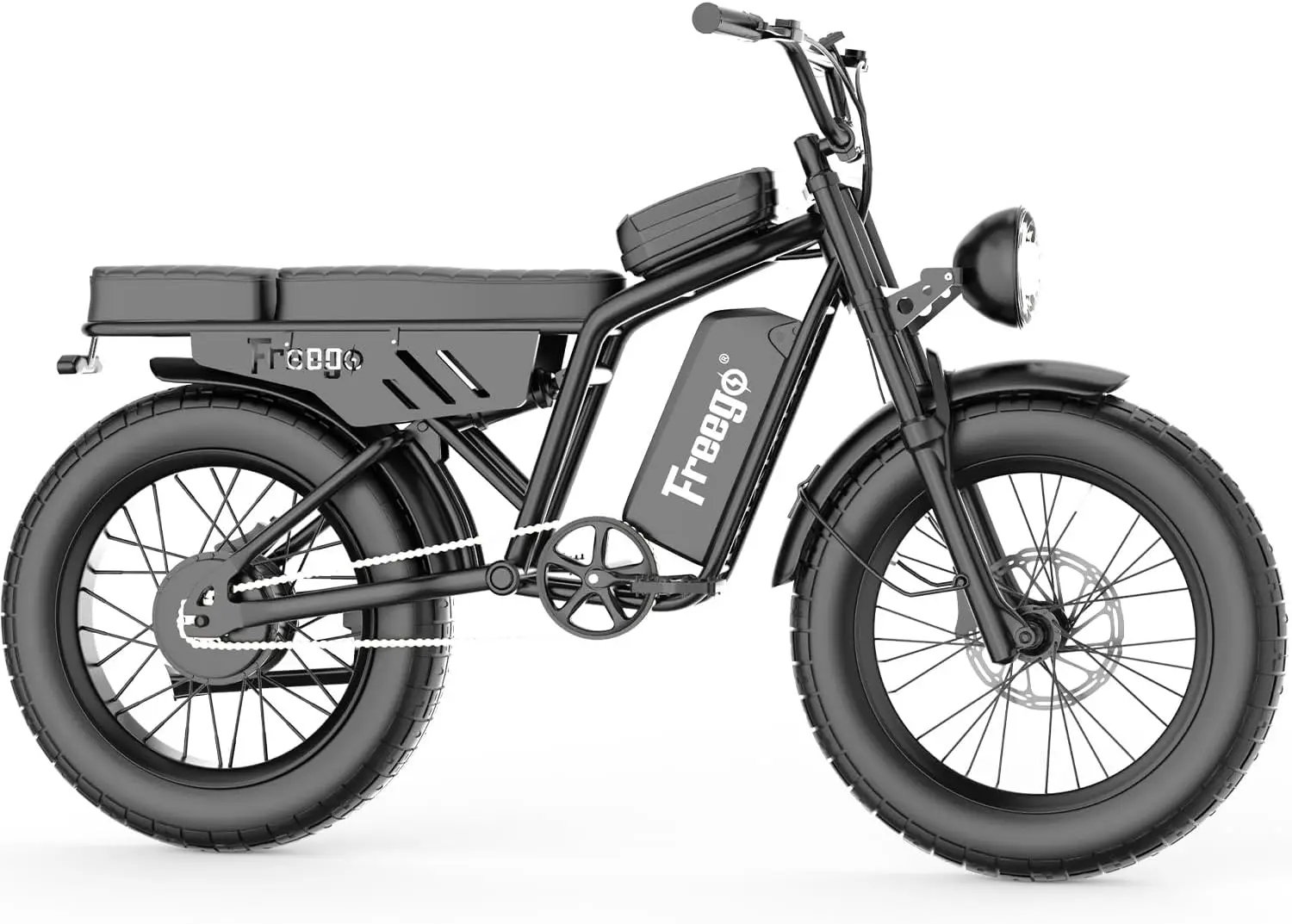 Freego F0 Electric Bike for Adults 1000W/48V/12.5AhOff Road Electric Bicycles 28MPH ebike 20x4 Fat Tires Electric Mountain Bike