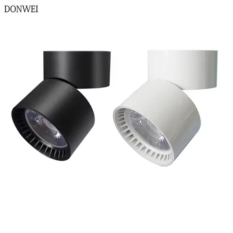 LED Ceiling Lamp Surface Mounted 3W/7W/10W/15W Foldable 360 Degree Rotatable AC 85-265V Input COB Background Spot Light
