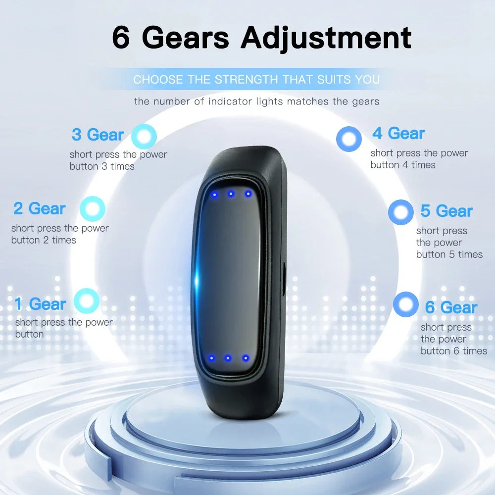 Mini‑Size Wear‑able Anti‑Snoring Device High‑Sensitivity Sensor Auto‑Start Vibration Massage For Better Night‑time Rest