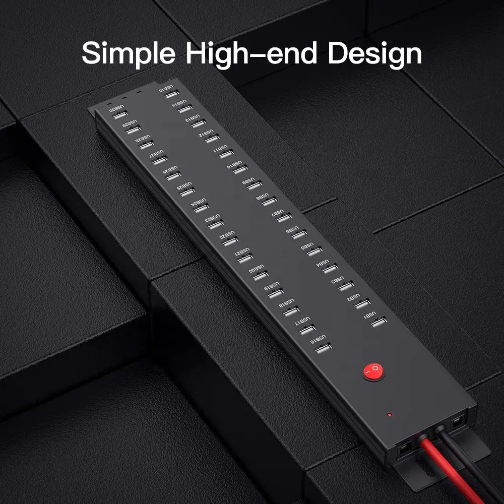 Original Powered USB HUB Sipolar A-812 30 Ports USB HUB for Phone Tablets USB Data 2.0 HUB