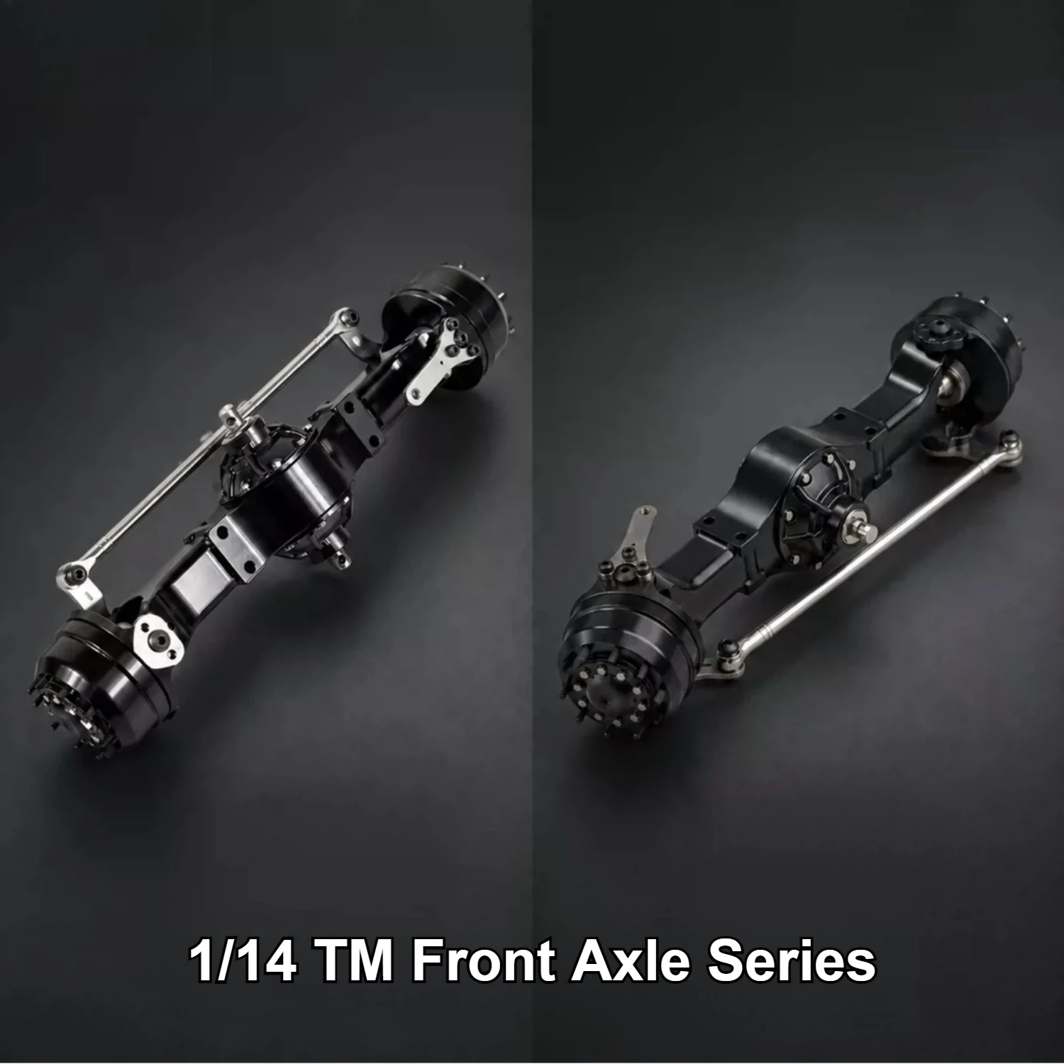 1/14 Scale Model Modification Parts New TM Front Axle Front Through Axle Remote Control Toy Truck DIY All-metal Parts.