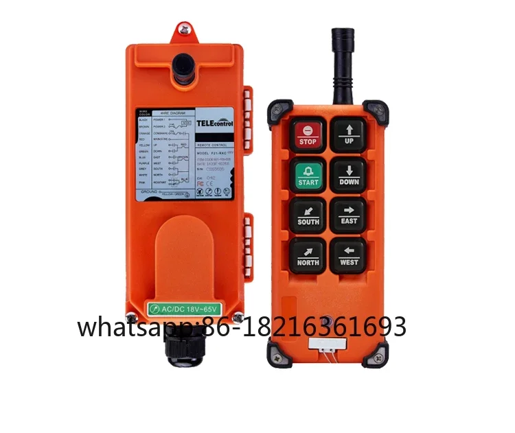 

Беспроводной пульт дистанционного управления F21-E1B для мостовых кранов и электрических подъемников