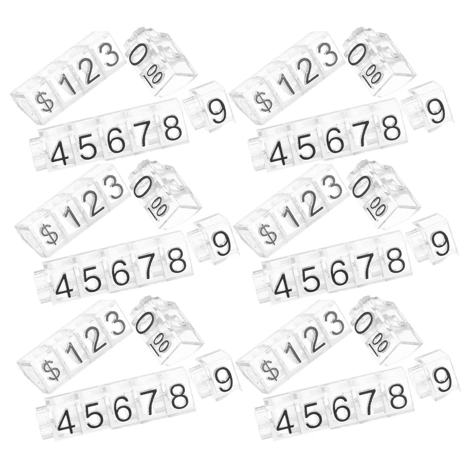 

10 комплектов электронных ценников-кубиков: регулируемые ценники для ювелирных магазинов, мини-цифры и буквы для торговых прилавков