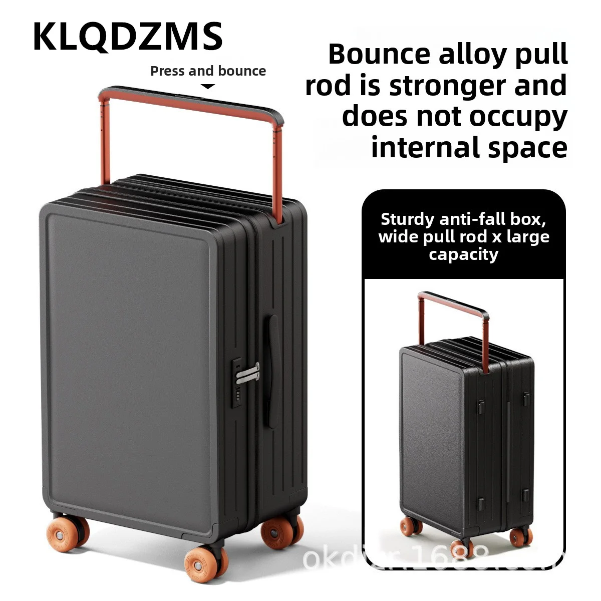 KLQDZMS Student Luggage PC Boarding Box Large Capacity Trolley Case 20