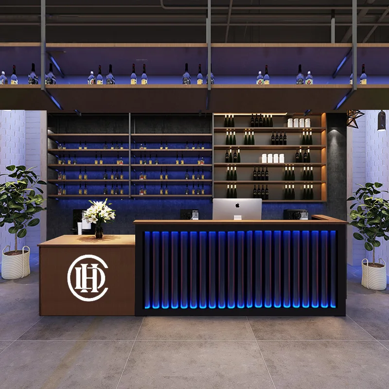 

Industrial-style Checkout Counters Retro Coffee Restaurant Reception Checkout Counters Chinese-style Simple Furniture JT40C