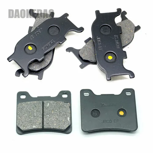 Imagen 2 del producto Juego de pastillas de freno delanteras y traseras para Yamaha XVS1100 Drag Star DS11 v-star 1999-2008 XVS1100A XVS1100AT XVS1100AW Silverado XVS 1100 A