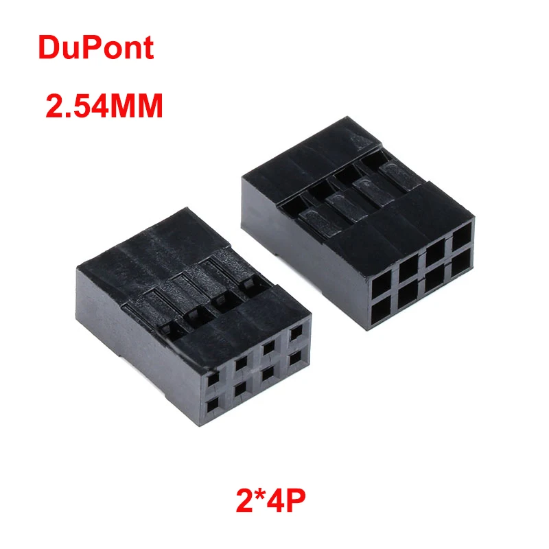 20 PCS Dupont Plastic Shell 2*2/3/4/5/6/7/8/9/10/11/12/13/14/15/16/20 Pin 2.54MM Double Row Plug Housing Dupont Header Connector