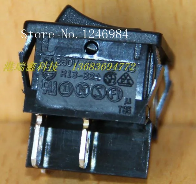 [SA] مفتاح الطاقة تايوان جديد SCI-way الروك التبديل الساقين في الأسود مربع الروك التبديل R13-33A 4P2T--50 قطعة/الوحدة