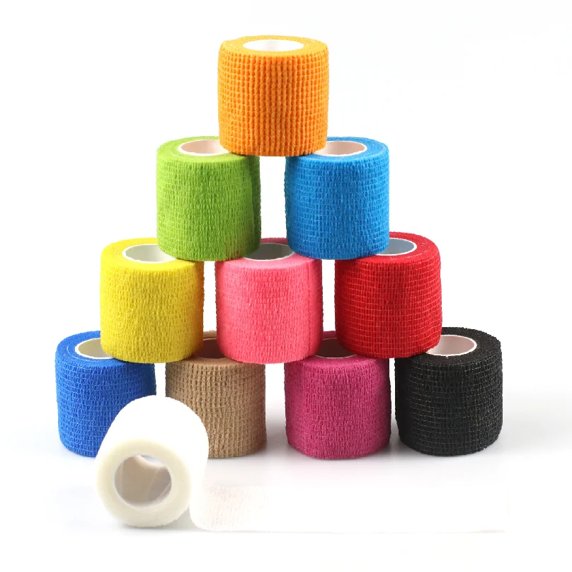Elastic Bandage Self-adhesive Tape For Finger Wrist Ankle Breathable Sport Fixer Tape Medical Camouflage Wrap Pet Animal Bandage