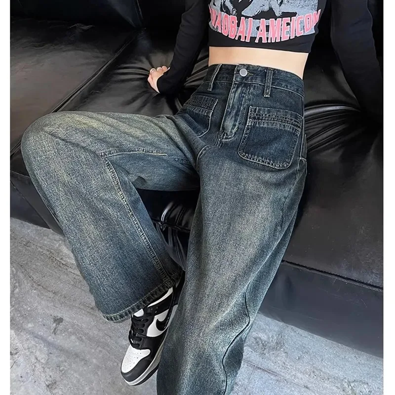 Jeans Femme Curvy Hose Y2k Plus Size Petite Tall Short Figure Bodycon Slender Thin Stretch Vertical Stripes Slim Waist