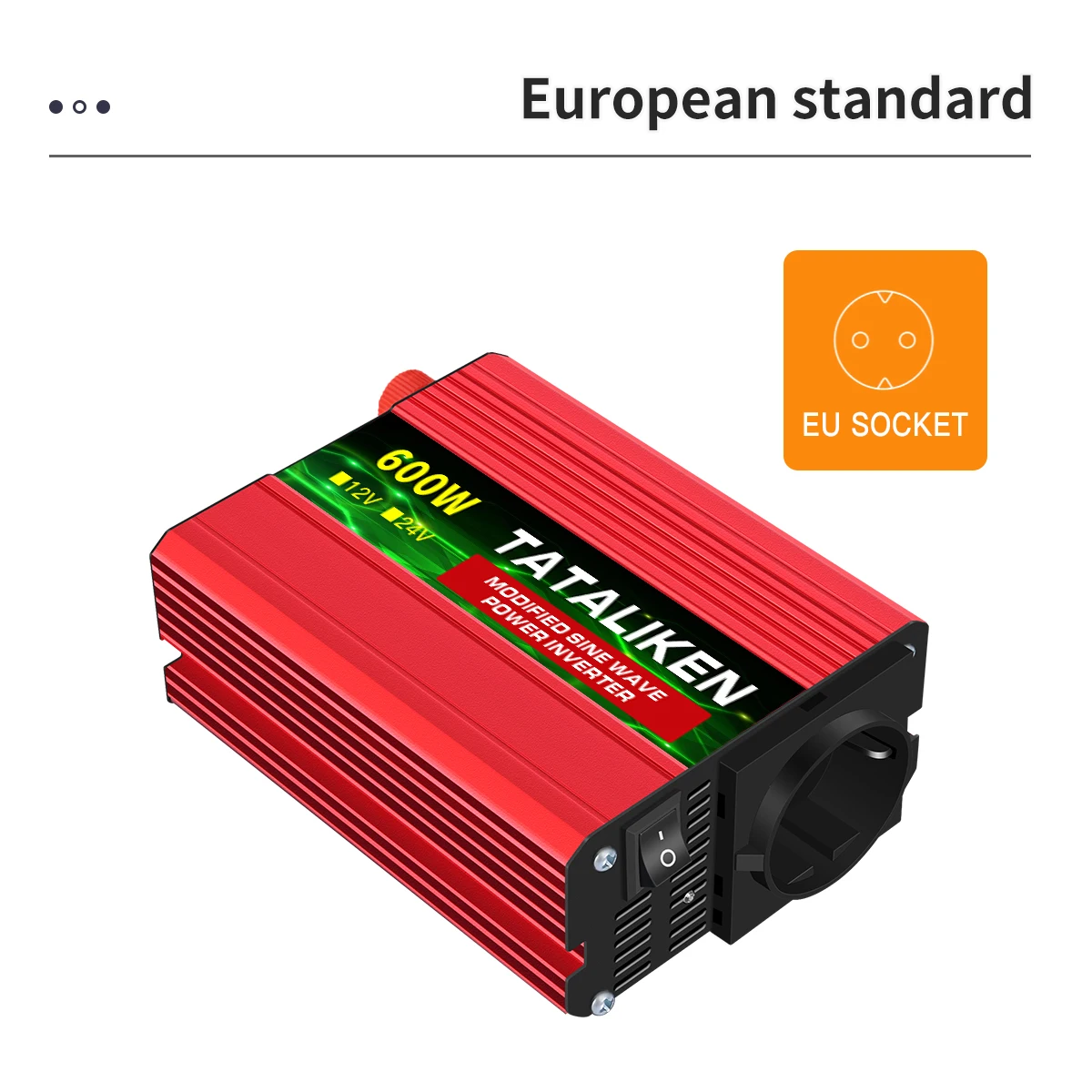 

Car Power Inverter Modified Sine Wave DC 12V to AC 220V Transformer Convert EU Socket Converter Car Charger Converter Adapter