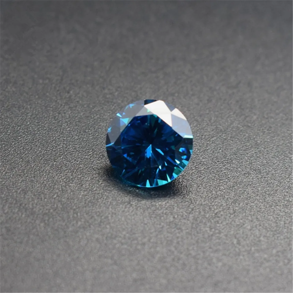 Joanlyn Sapphire Round Faceted Gemstone Brilliant Cut Light Blue Sapphire Gem Multiple Sizes to Choose C46S