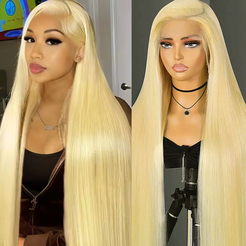 

613 Человеческие волосы Bone Straight 13x4 HD Парик шнурка 13x6 Цветные человеческие волосы Фронтальный парик Бразильские парики для женщин 46 дюймов Предварительно выщипанные