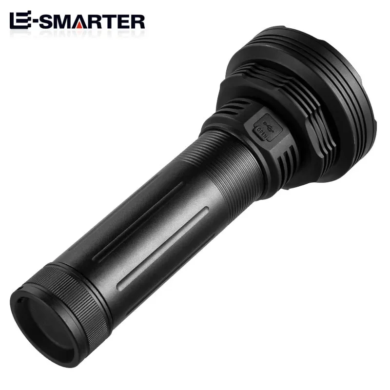 Highlight Flashlight 2000LM High-Power Torch 3-light Mode 18650x6 Rechargeable Battery For Camping Patrol Walk