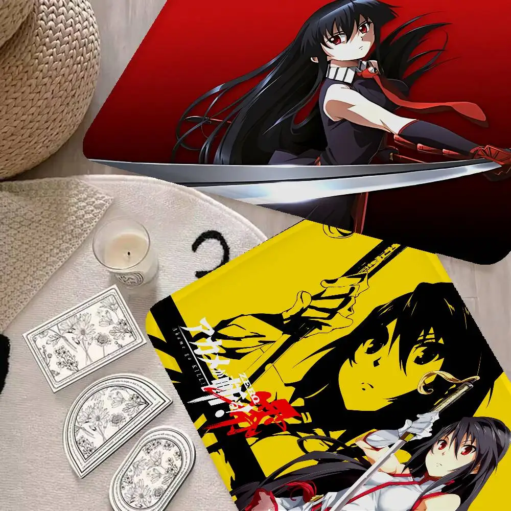Akame Ga KILLS Anime Kitchen Mat Kids Room Bedroom Decoration Balcony Anti-Slip Doormat Living Room Alfombra