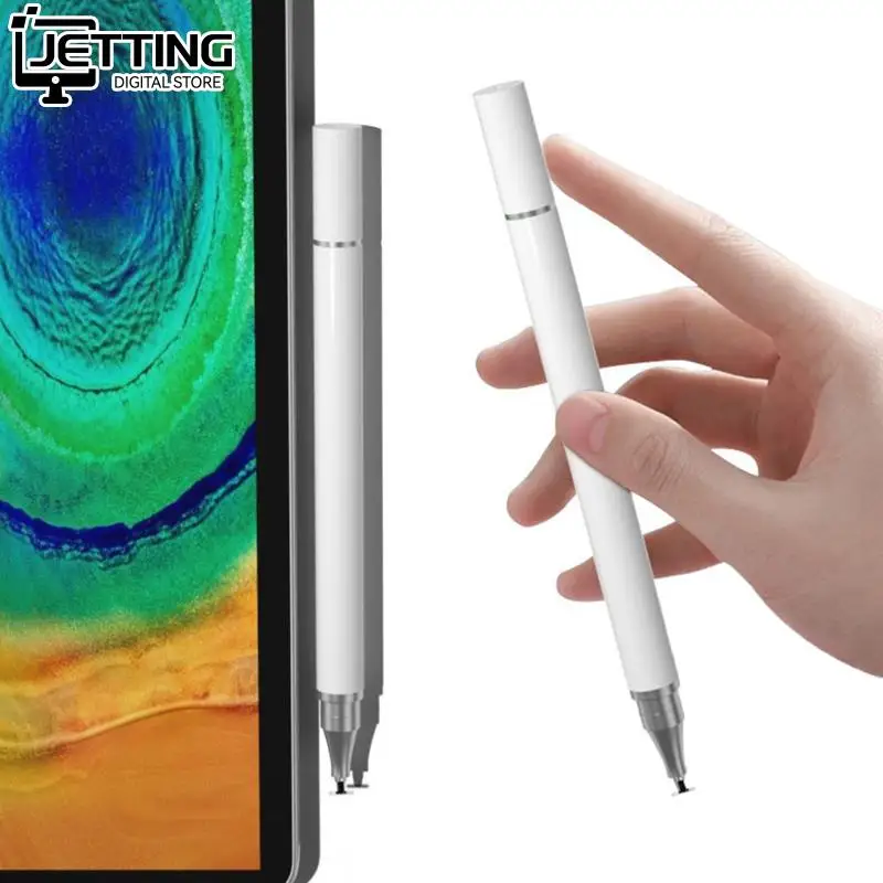 2 In 1 Stylus Pen Cellphone Tablet Capacitive Touch Pencil For Iphone For Samsung Universal Android Phone Drawing Screen Pencil