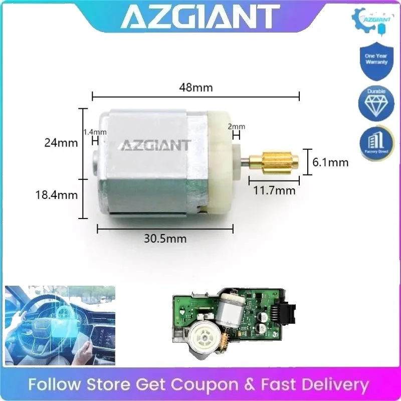 

AZGIANT High-Speed Car Steering Column Lock Motor FC-280 12V DC Professional Quiet Operation for 2008-2013 Chrysler Voyager