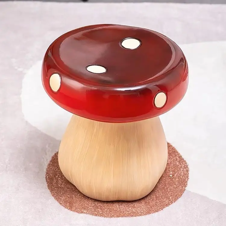 Cute Mushroom Coffee Tables Decoration Resin Furniture Storage Circular Corner Table Nordic Living Room Creative Sofa Side Table