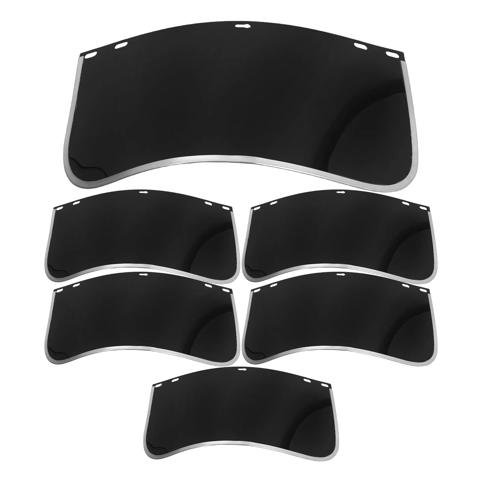 

6 шт., защитный чехол для сварки, прозрачный защитный козырек, сменная линза для шлифования, резки, маска для лица, термостойкий ударопрочный