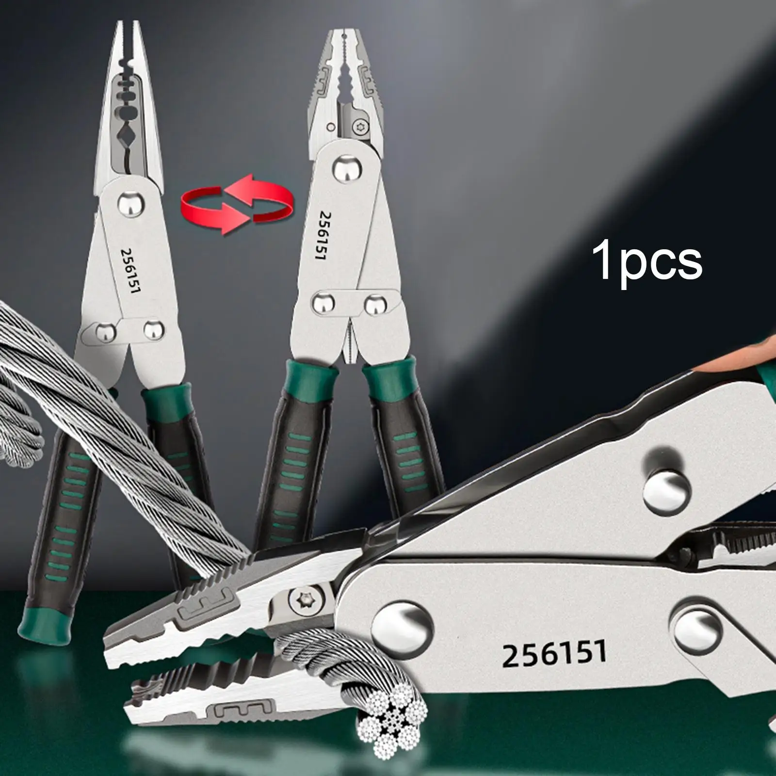 가정용 DIY 용 와이어 스트리퍼 펜치 스트리핑 절단 용 전기 플라이어 라인맨 플라이어 다기능 인체 공학적 그립