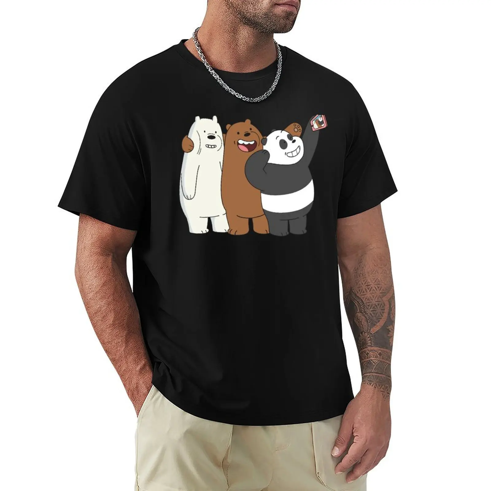 

We Bare Bears T-Shirt graphic shirts fashion shirts plus size tops Men's t-shirt