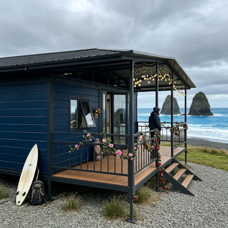 Container House 40 Ft 20 Ft Modern Steel Prefab Modular Hotel Tiny House Portable Expandable Container House Customized