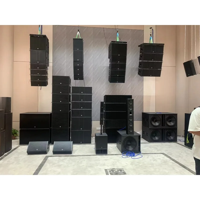 Passive Line Array Speaker System Professional Outdoor DJ Disco Stage Performance Audio Device