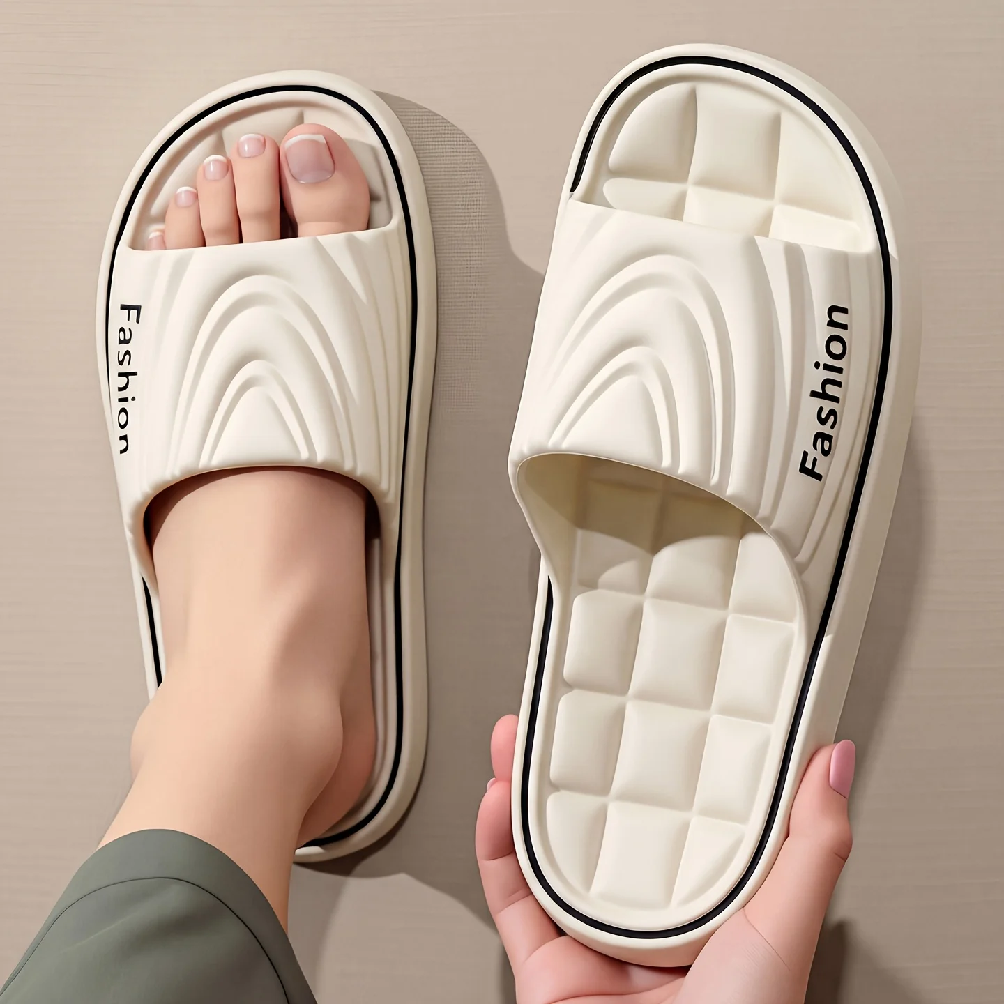

Men Women EVA Shower Slippers Non Slip Soft Sole Indoor Outdoor Summer Slides Comfortable Home Bathroom Outdoor Beach Sandals