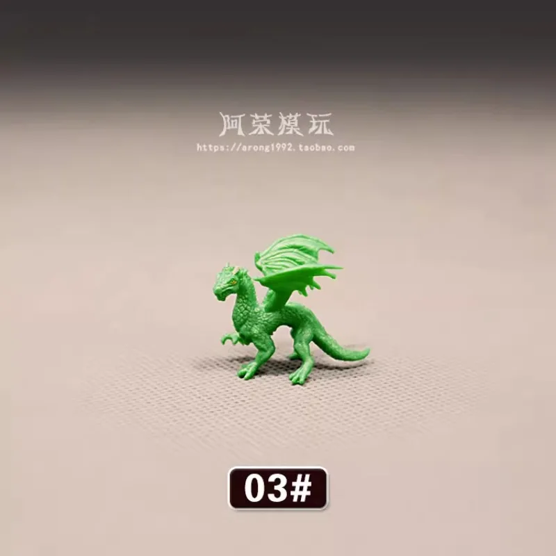 Miniature Simulated Animal Models Set Clownfish Pongo Dinosaur Four Leaf Clover Action Figures Collectible Ornament Accessories