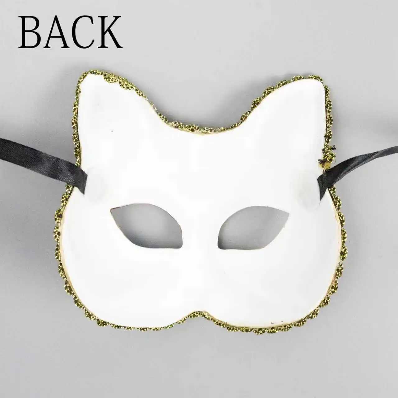 الأطفال أطفال البندقية الثعلب القط الوجه العلوي حفلة تنكرية، هالوين موضوع حفلة القط تأثيري قناع الرقص ماكياج الدعائم