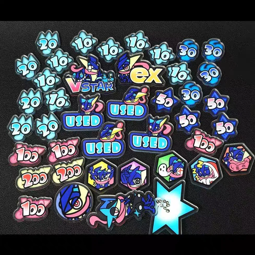 ptcg-ポケモンアニメダメージカウンターダメージインジケーターグレンニャアクリルスコアボードロールプレイングゲーム卓上ゲームギフト