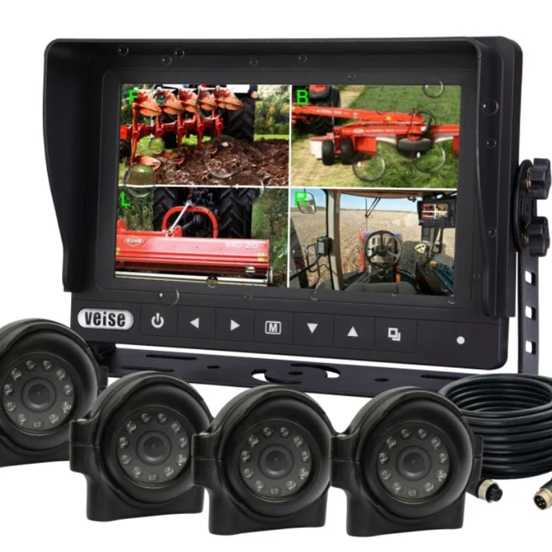 Wired Implement Security Reversing Camera System