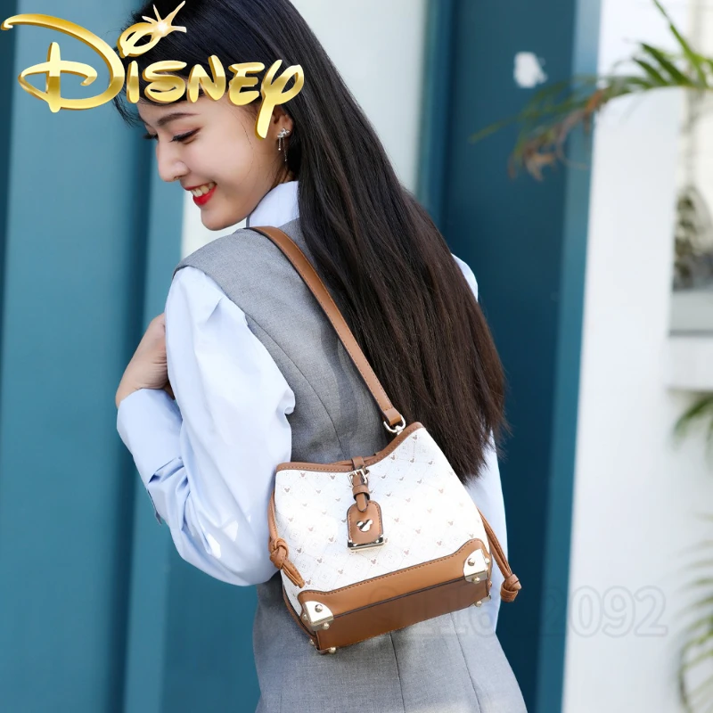 Disney Mickey New Women's Shoulder Bag Luxury Brand Original Women's Shoulder Crossbody Bag Fashion Print Cartoon Women's Bag