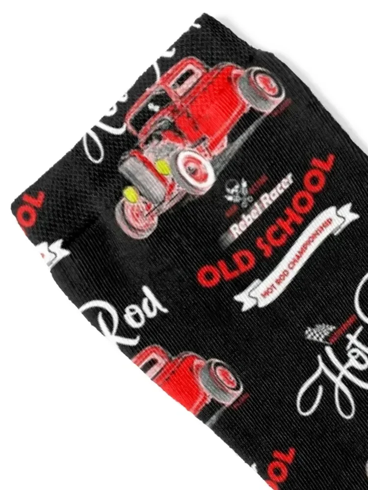 Hot rod autosport - Old school Socks snow Lots cycling cotton Luxury Woman Socks Men's