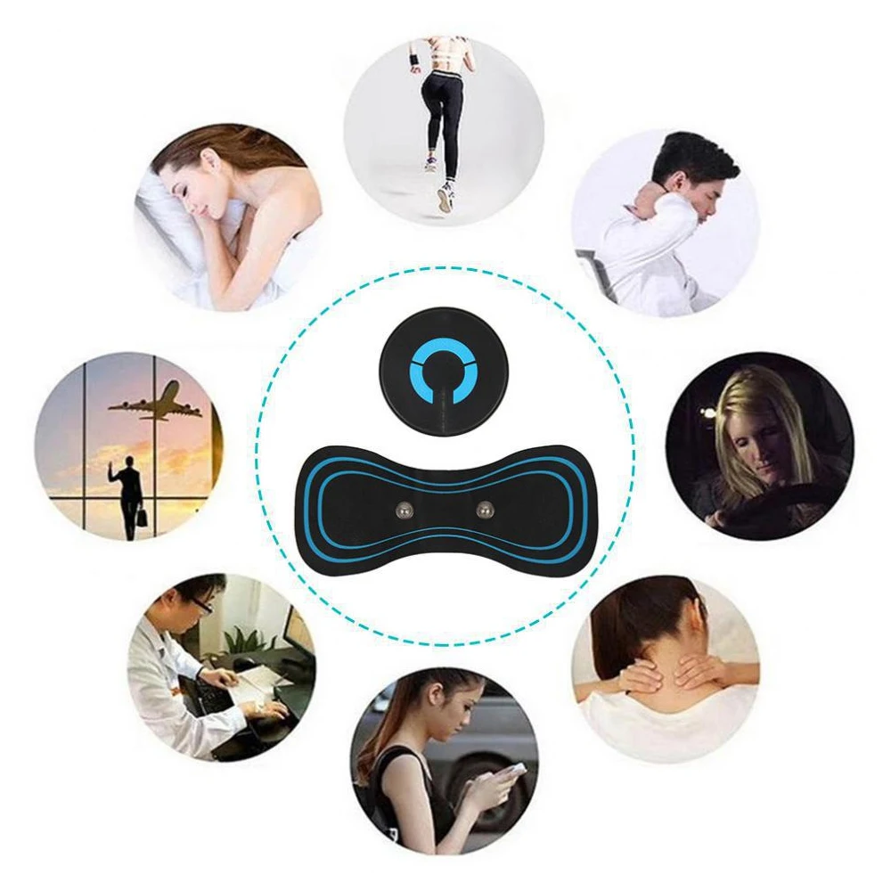 Portable Massager, Mini Neck Massager, Electric Massager, Cervical Massage Pads Relieve Pressure of The Whole Body