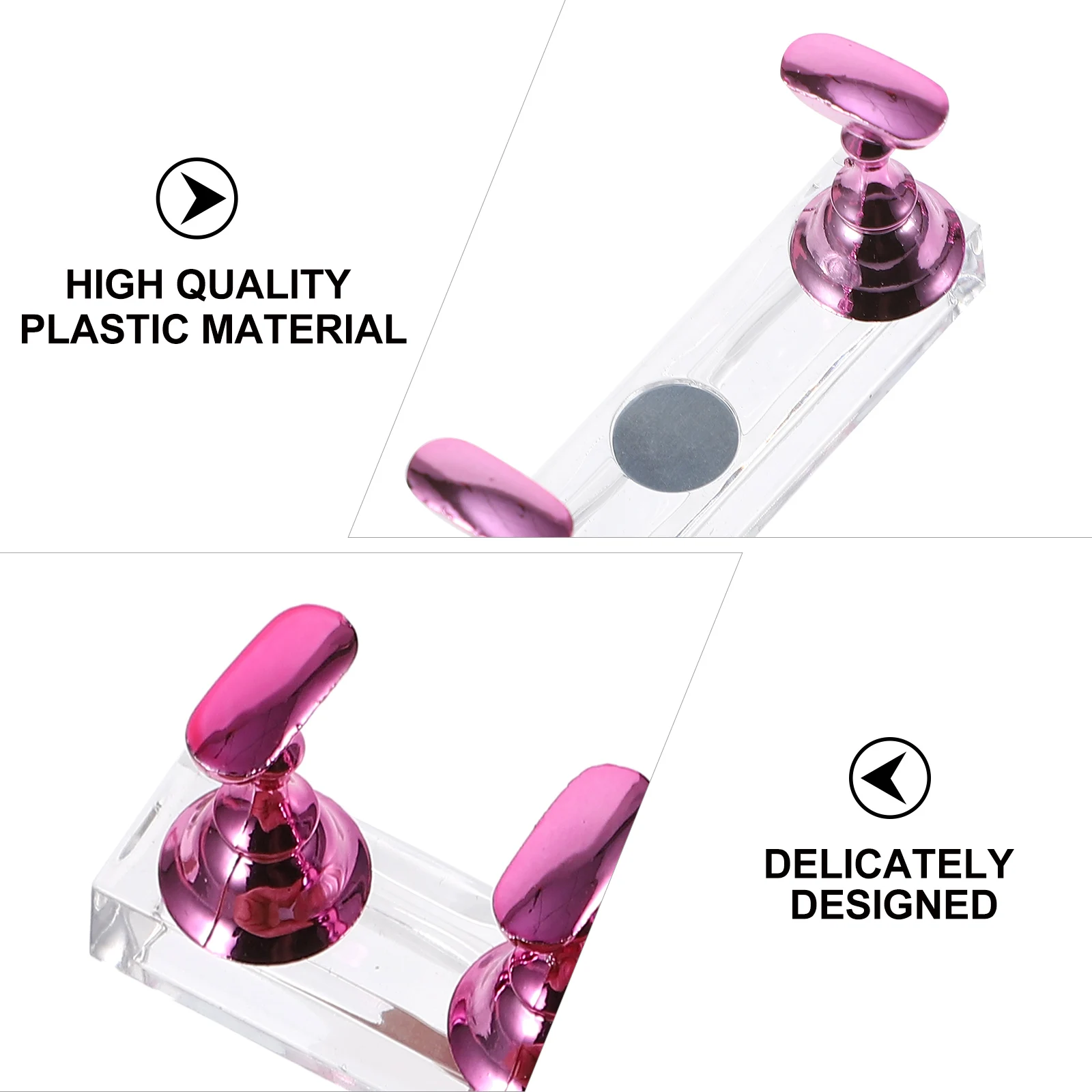 

20 Pcs Armor Display Stand Nail Polish Nails for Manicure Accessories Everything Tips Rack Training Hand Art Practice Fake