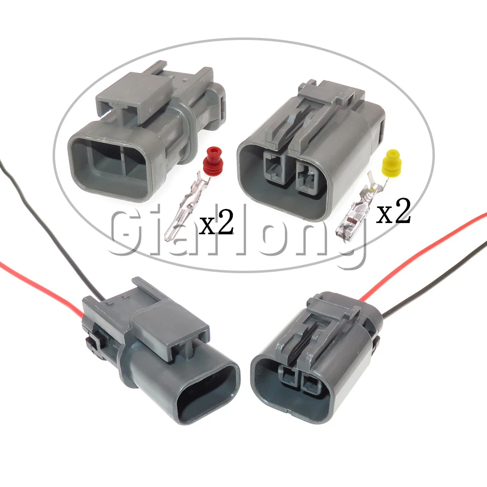 1 Set 2 Way Parts 7223-1824-40 7122-1824-40 AC Assembly Car Gasoline Pump Sealed Cable Connector Auto Modification Socket