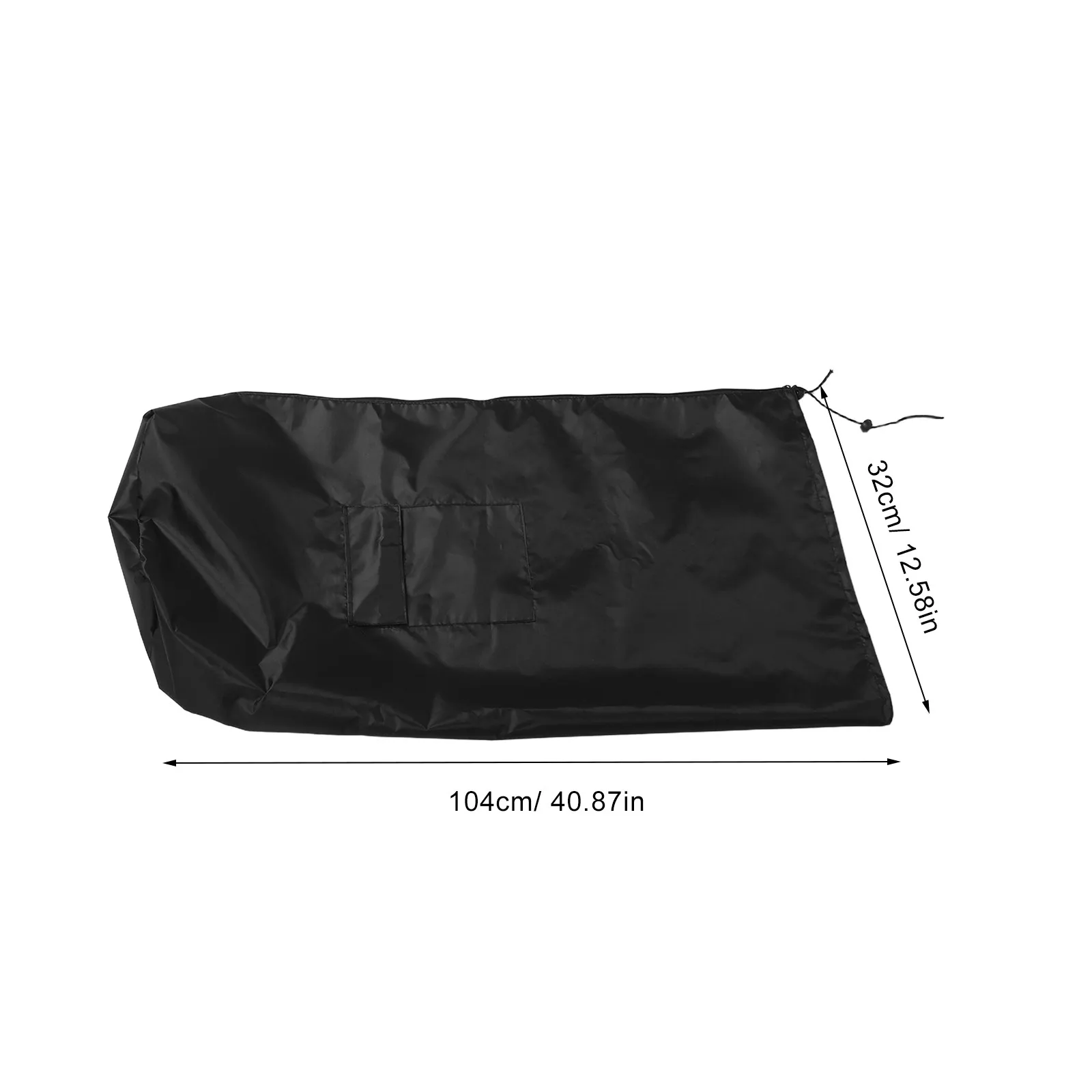 Patio Heater Cover Waterproof Oxford Cloth 40.8 X 12.5 X 10 Zipper Adjustable Drawstring Dustproof Storage Pocket Outdoor Indoor
