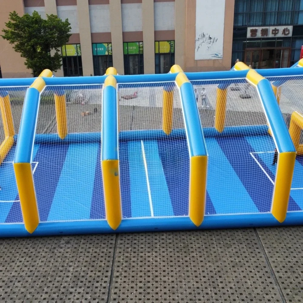 Portable Inflatable Football Pitch Inflatable Soap Football Field Tent Inflatable Football Arena Court Soccer Ground