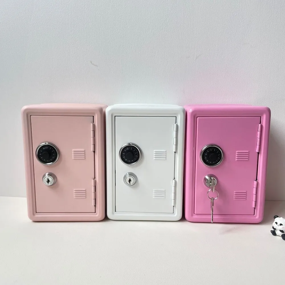 Decorative Box Password Lock Mini Safe Box Anti-Theft Cabinet Piggy Bank Metal Money Bank Cash Savings