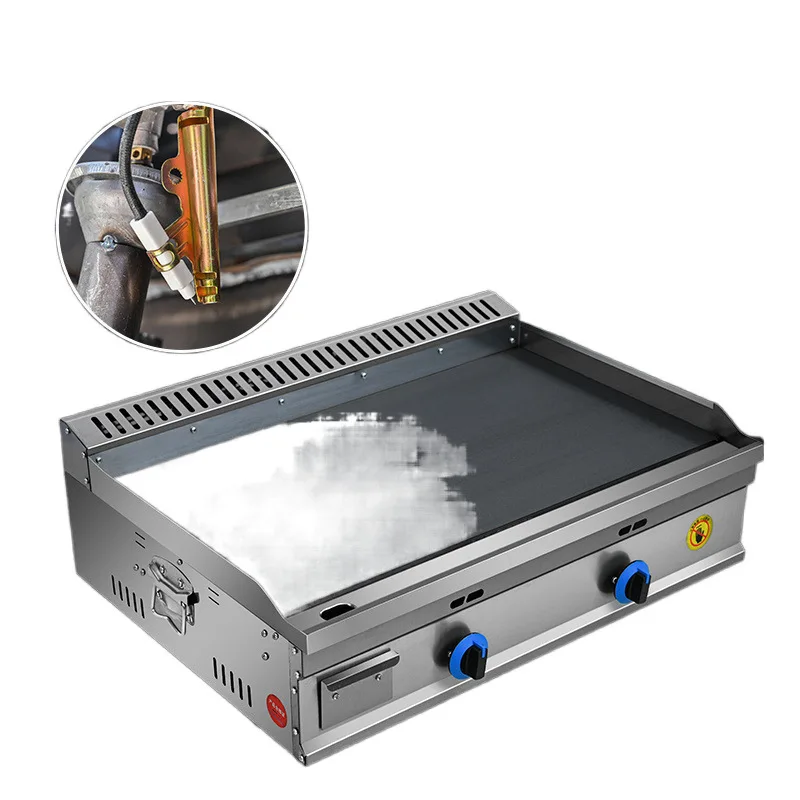 

Commercial large grilling furnace, gas stall, teppanyaki equipment, teppanyaki tofu baking cold noodle machine, gas pancake mach